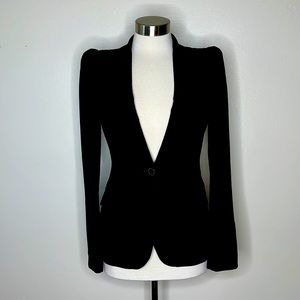 ZARA Poof Shoulder and Tapered Waist Blazer